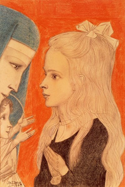 Niña rezando, 1927 de Jan Toorop